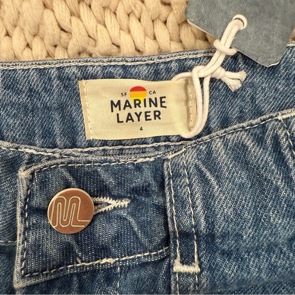 NWT Marine Layer Emilia Mini Denim Skirt - Picture 6 of 8